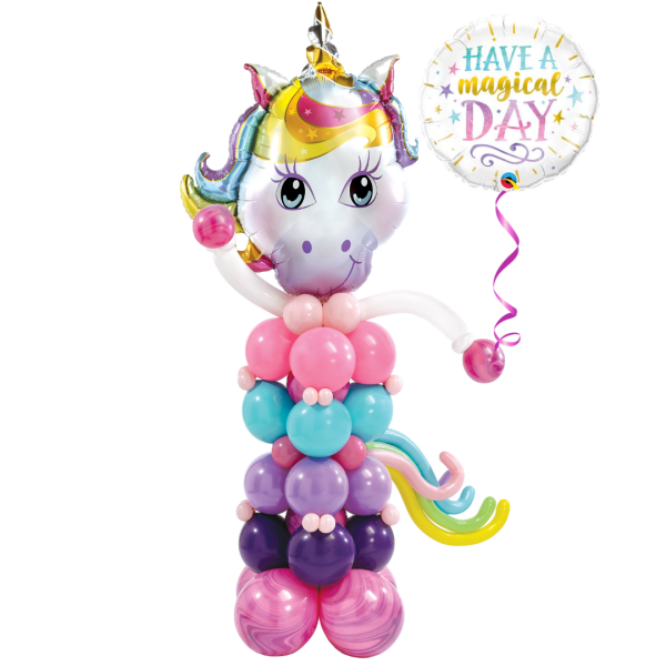 Enchanted Unicorn Balloon Sculpture for Birthday Celebrations