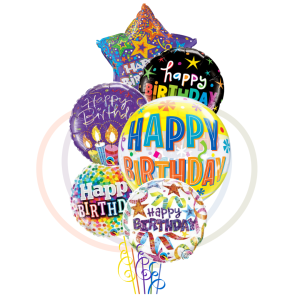 Exuberant Birthday Wishes Balloon Bouquet