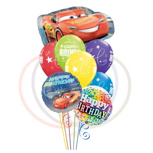 Lightning McQueen Birthday Balloon Bouquet