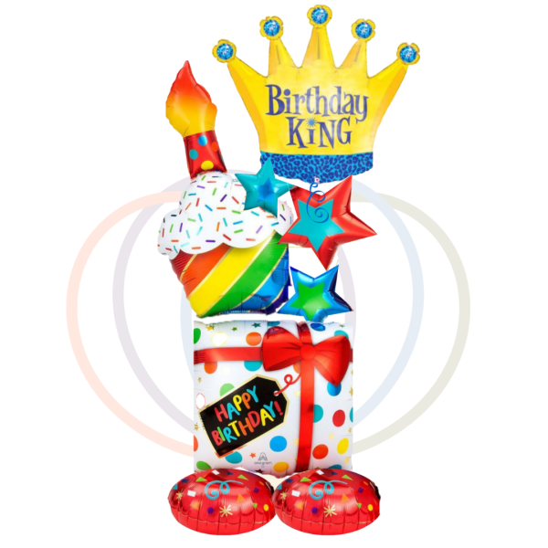 Royal Birthday King Balloon Tower