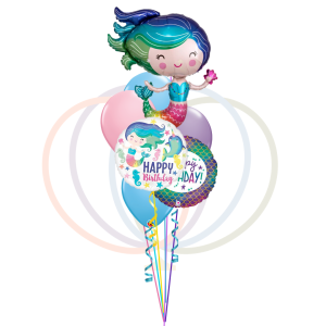 Enchanted Mermaid Birthday Balloon Bouquet