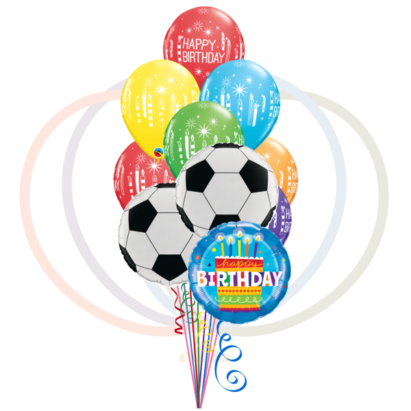 Goal Getter Soccer Themed Birthday Balloon Bouquet